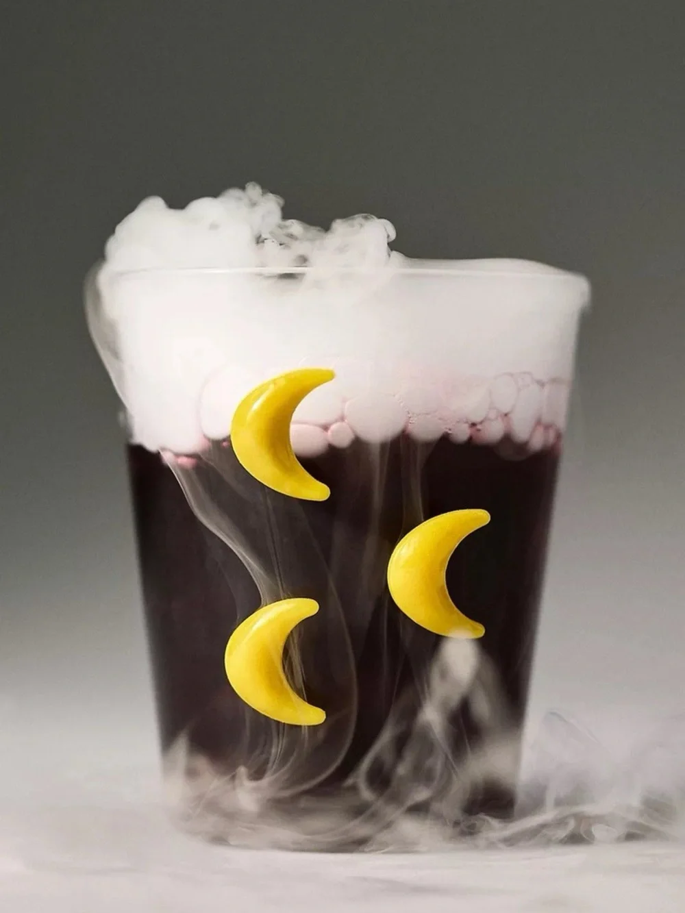 4 pcs Anthropologie icon glass cups Crescent Moon Halloween